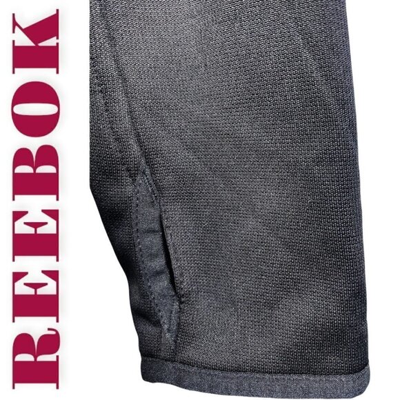 NWOT REEBOK Alpine Black Stretchy Quilted Mock Neck Full Zip Active Jacket Small - Picture 6 of 10
